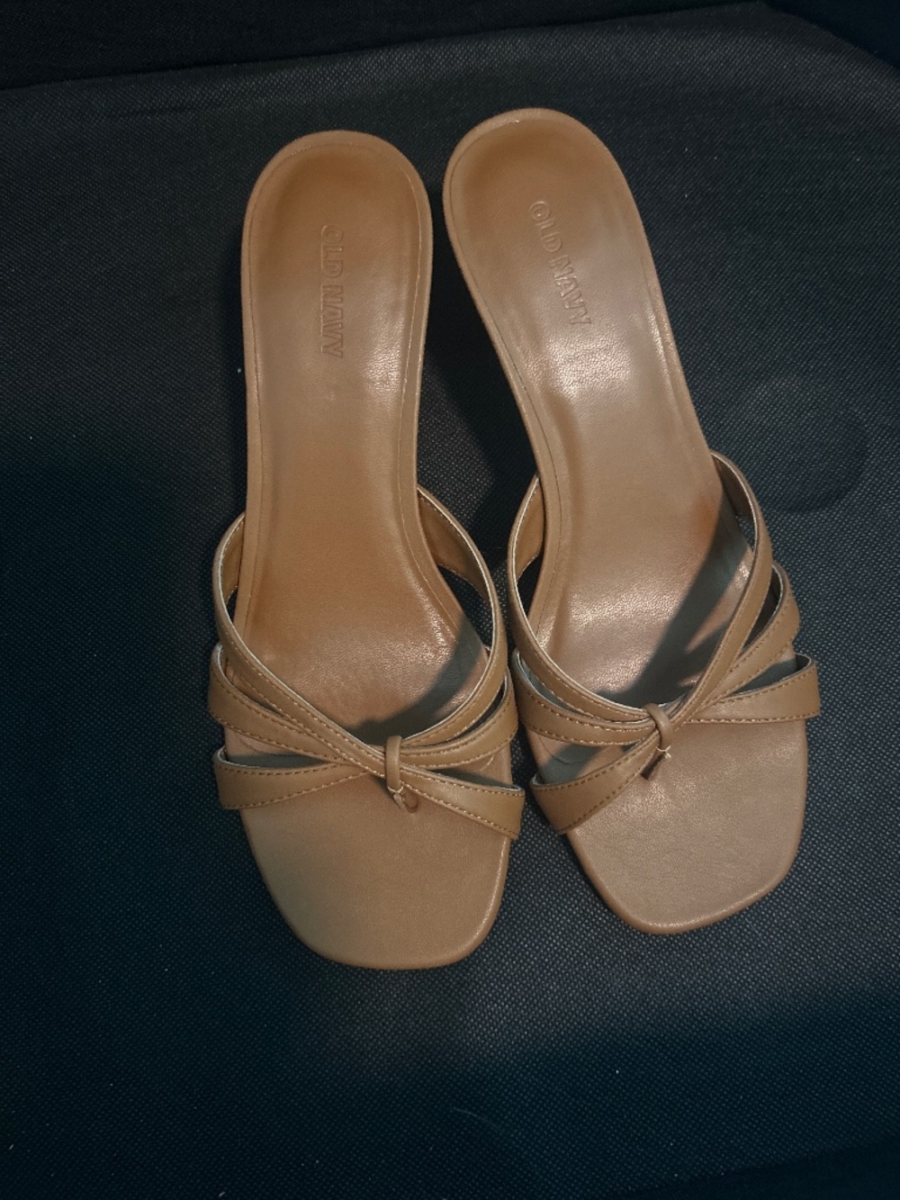 Old navy kitten heel slide sandals